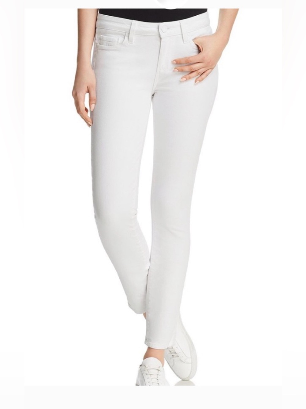 Paige skyline Ankle Peg Jeans White size 27 Stretch
